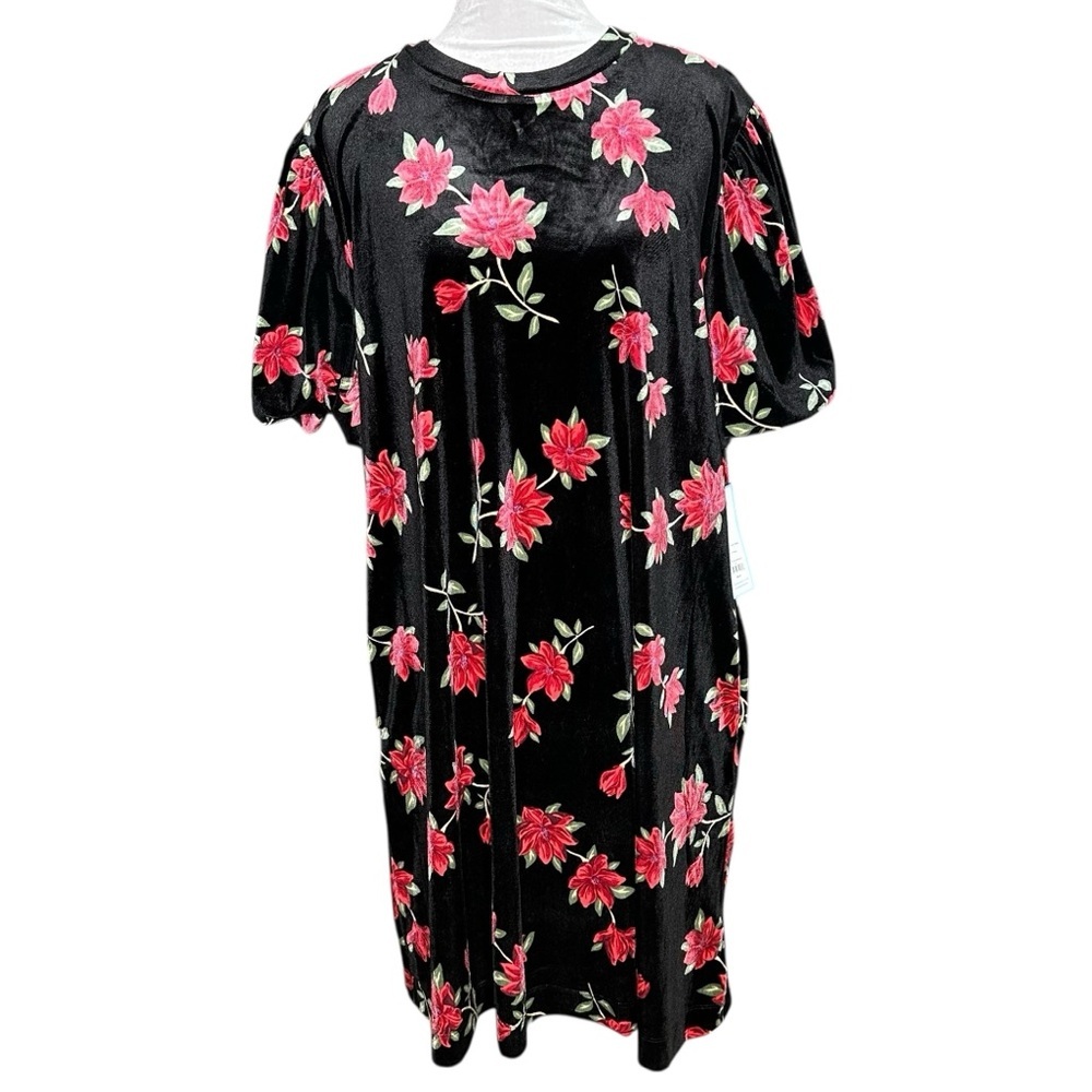 NWT Draper James RSVP Women’s Black Velvet Floral Dress. Size XL